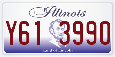 IL license plate Y613990