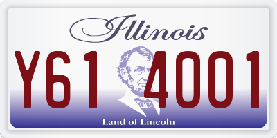 IL license plate Y614001