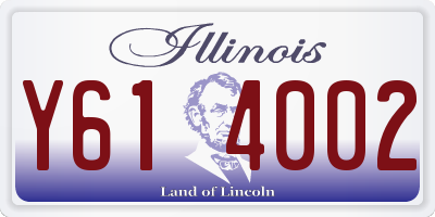IL license plate Y614002