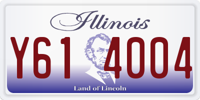 IL license plate Y614004