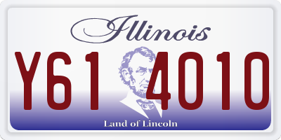 IL license plate Y614010