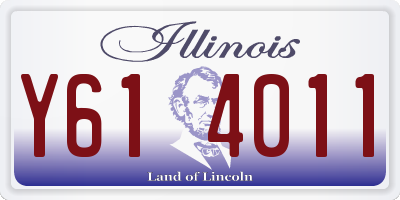 IL license plate Y614011