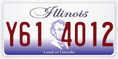 IL license plate Y614012