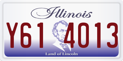 IL license plate Y614013