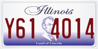IL license plate Y614014