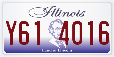IL license plate Y614016