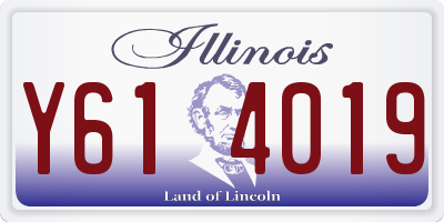 IL license plate Y614019