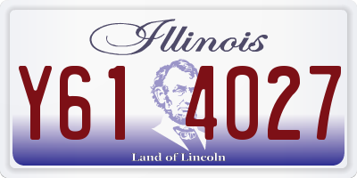 IL license plate Y614027