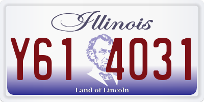 IL license plate Y614031