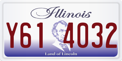 IL license plate Y614032