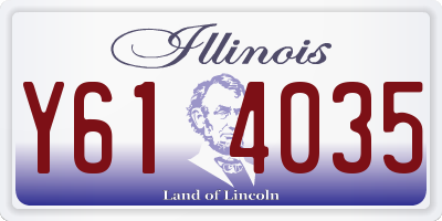 IL license plate Y614035