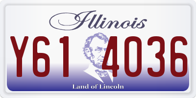 IL license plate Y614036