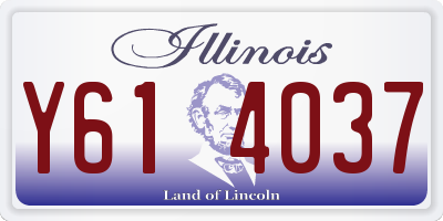 IL license plate Y614037