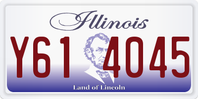 IL license plate Y614045