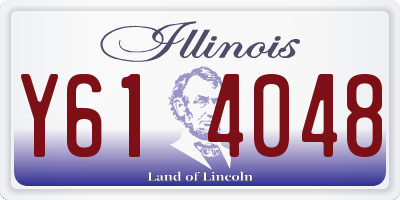 IL license plate Y614048