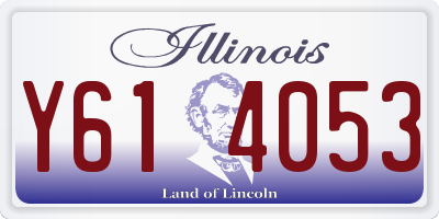 IL license plate Y614053