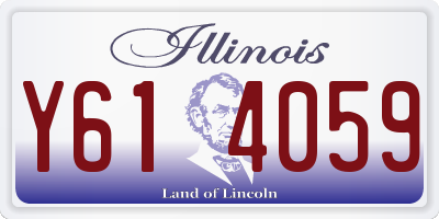 IL license plate Y614059