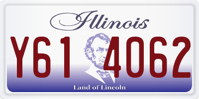 IL license plate Y614062