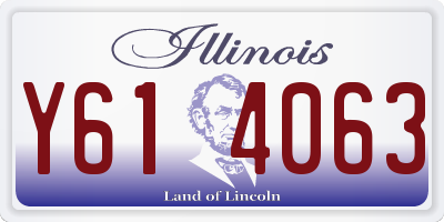IL license plate Y614063