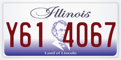 IL license plate Y614067