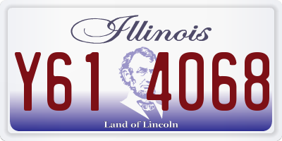 IL license plate Y614068