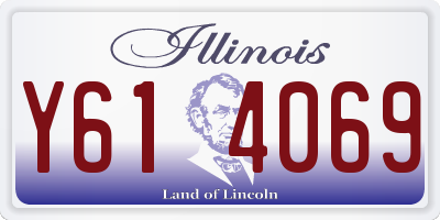 IL license plate Y614069
