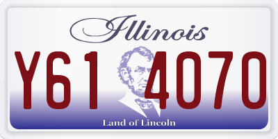 IL license plate Y614070