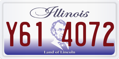 IL license plate Y614072