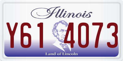 IL license plate Y614073