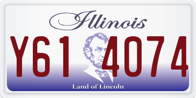 IL license plate Y614074