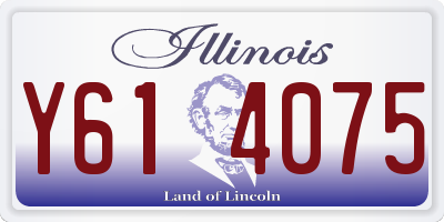 IL license plate Y614075