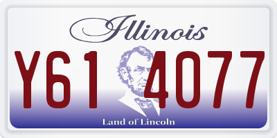 IL license plate Y614077