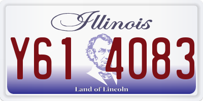 IL license plate Y614083