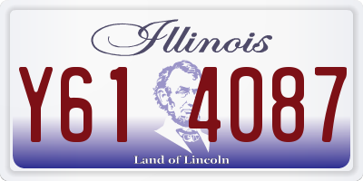 IL license plate Y614087