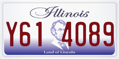 IL license plate Y614089