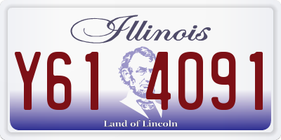 IL license plate Y614091