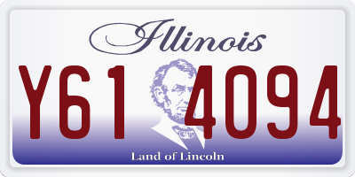 IL license plate Y614094