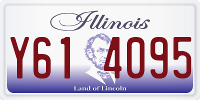IL license plate Y614095