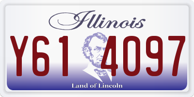 IL license plate Y614097