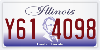 IL license plate Y614098