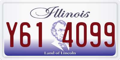 IL license plate Y614099