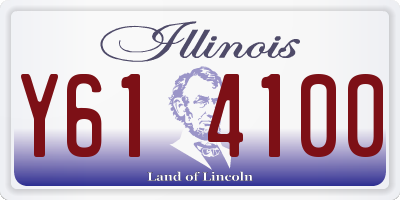 IL license plate Y614100