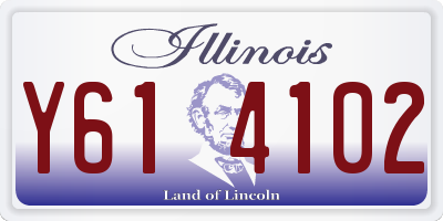 IL license plate Y614102