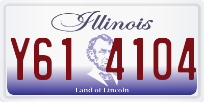 IL license plate Y614104