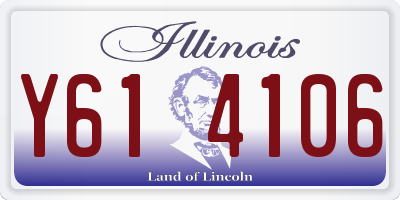 IL license plate Y614106