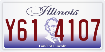IL license plate Y614107