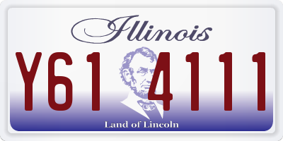 IL license plate Y614111