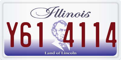 IL license plate Y614114