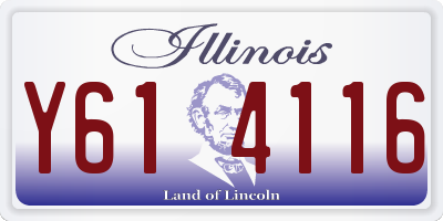 IL license plate Y614116