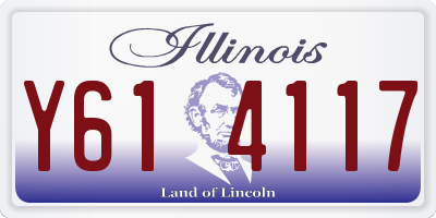 IL license plate Y614117